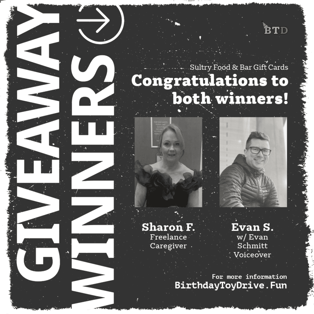 Sultry Food & Bar Gift Card Winners