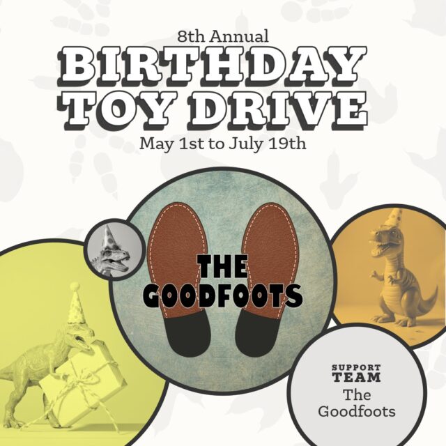 Would it even be a Birthday Toy Drive Party if The Goodfoots weren’t there to play their boogaloo funk music?!

We’re so thankful for The Goodfoots' continued support of the Birthday Toy Drive — not only by playing, but also by volunteering, donating & spreading the word!

Learn more about The Goodfoots & book them visit BirthdayToyDrive.Fun/Supporter

🎷 @thegoodfoots